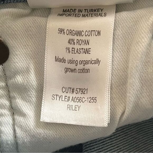 AGOLDE Riley High Rise Straight Leg Crop Jeans Button Fly Light Wash Size 25 - Picture 7 of 7